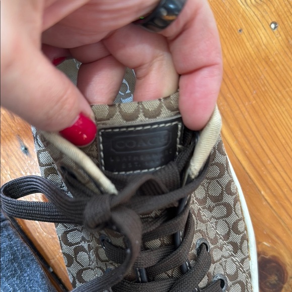 Coach Brown Casual Low Too Sneakers Shoes size 8.5 - Picture 11 of 11